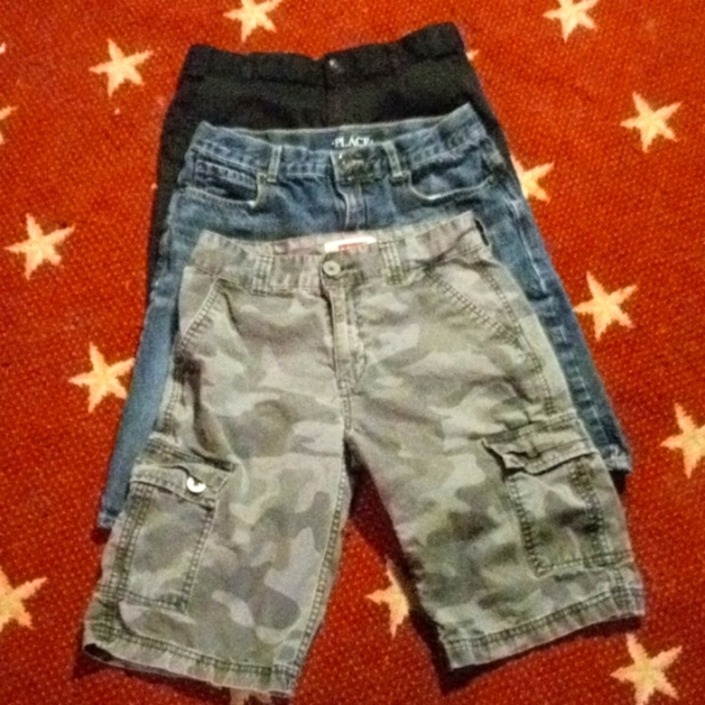Boy's bundle shorts 1 Levis one blue jean and one black more dress here by Place